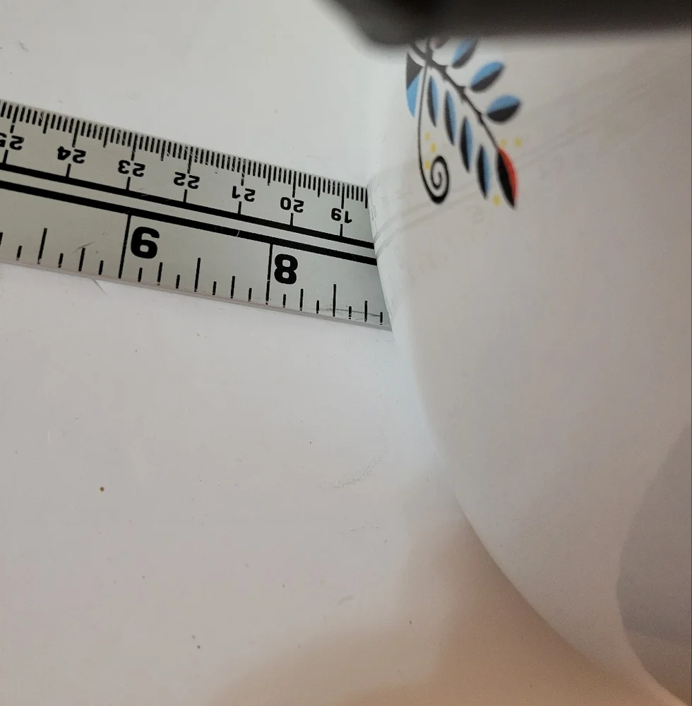 Vintage white enameled